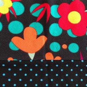 NWT - Lularoe Cassie (Pencil) Skirt Floral/Dots